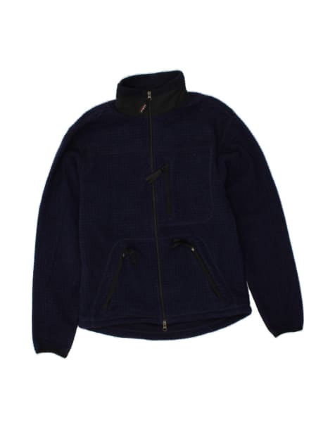 Vintage L.l.bean Fleece Jacket UK 36 Small In Blue Check - view 1