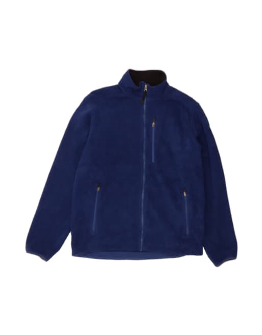 Vintage L.l.bean Fleece Jacket UK 38 Medium In Blue