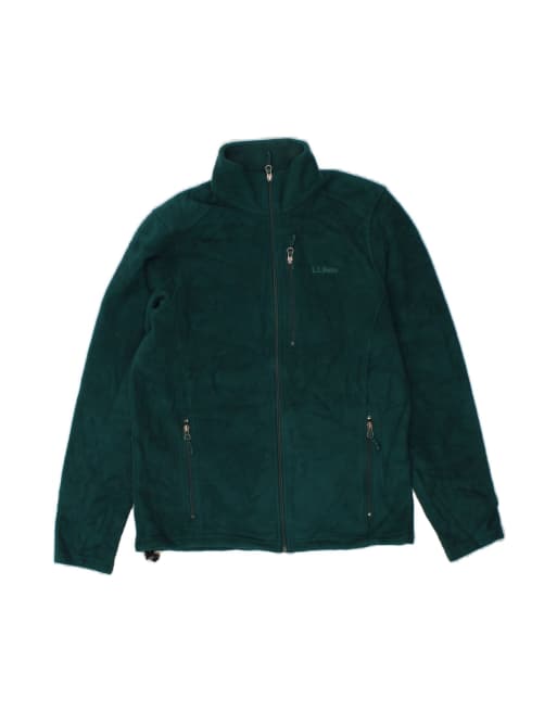 Vintage L.l.bean Fleece Jacket UK 38 Medium In Green