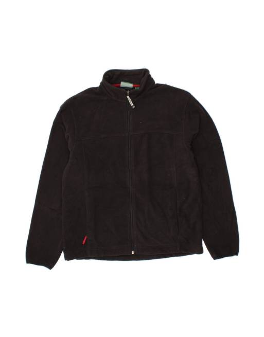 Vintage L.l.bean Fleece Jacket UK 40 Large In Black