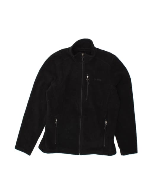 Vintage L.l.bean Fleece Jacket UK 40 Large In Black