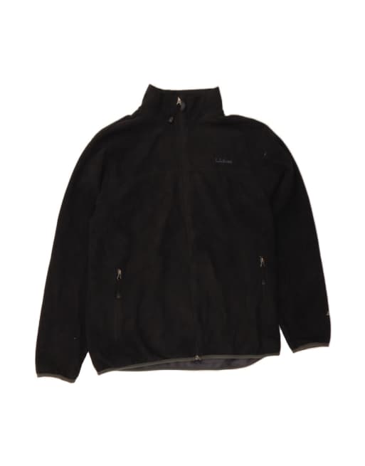 Vintage L.l.bean Fleece Jacket UK 40 Large In Black