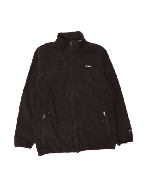 Vintage L.l.bean Fleece Jacket UK 40 Large In Black
