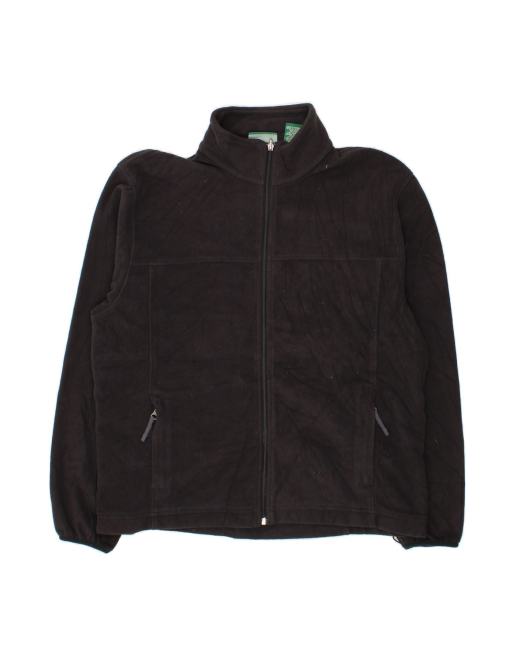 Vintage L.l.bean Fleece Jacket UK 40 Large In Black