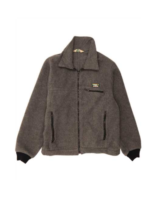 Vintage L.l.bean Fleece Jacket UK 40 Large In Grey