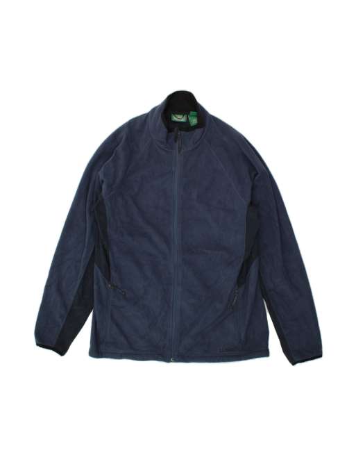 Vintage L.l.bean Fleece Jacket UK 42 XL In Blue Colourblock