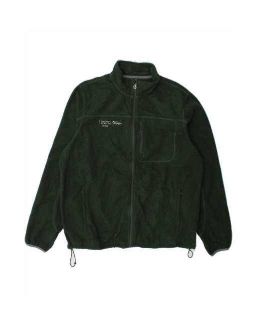 Vintage L.l.bean Fleece Jacket UK 42 XL In Green