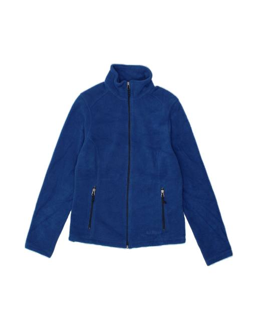 Vintage L.l.bean Fleece Jacket UK 6 XS In Blue