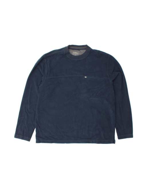 Vintage L.l.bean Fleece Jumper Large In Blue