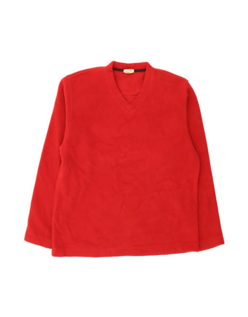 Vintage L.l.bean Fleece Jumper Medium In Red