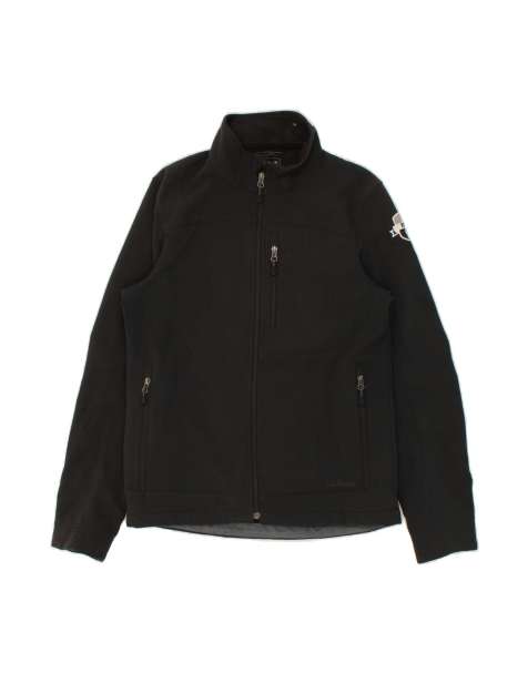 Vintage L.l.bean Graphic Windbreaker Jacket UK 36 Small In Black - view 1