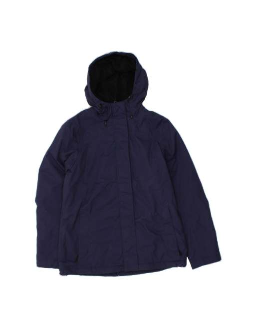 Vintage L.l.bean Hooded Windbreaker Jacket UK 10 Small In Blue