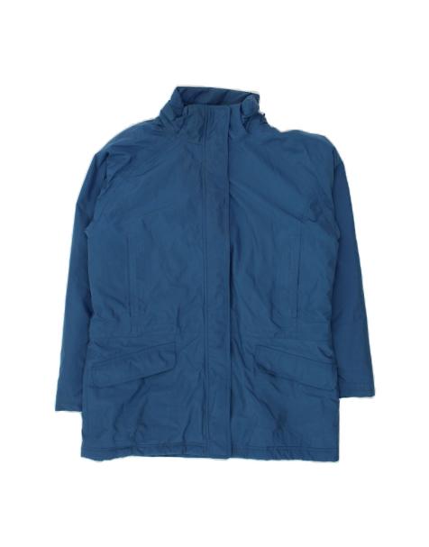 Vintage L.l.bean Hooded Windbreaker Jacket UK 38 Medium In Blue - view 1