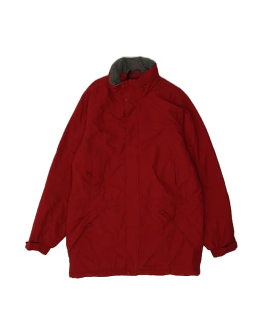 Vintage L.l.bean Hooded Windbreaker Jacket UK 38 Medium In Burgundy