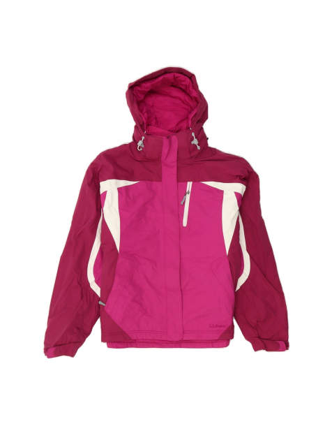 Vintage L.l.bean Loose Fit Windbreaker Jacket UK 16 Large In Pink Colourblock - view 1