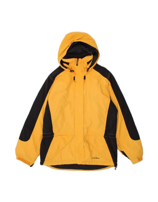 Vintage L.l.bean Oversized Windbreaker Jacket UK 10 Small In Yellow
