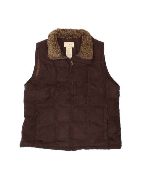 Vintage L.l.bean Padded Gilet UK 16 Large In Brown - view 1