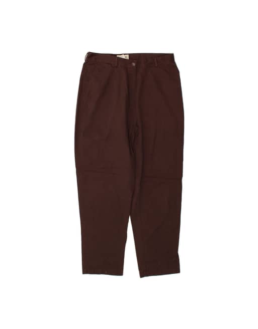 Vintage L.l.bean Pegged Chino Trousers US 16 2XL W34 L30 In Brown
