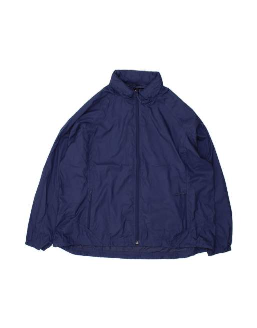 Vintage L.l.bean Rain Jacket UK 46 3XL In Blue