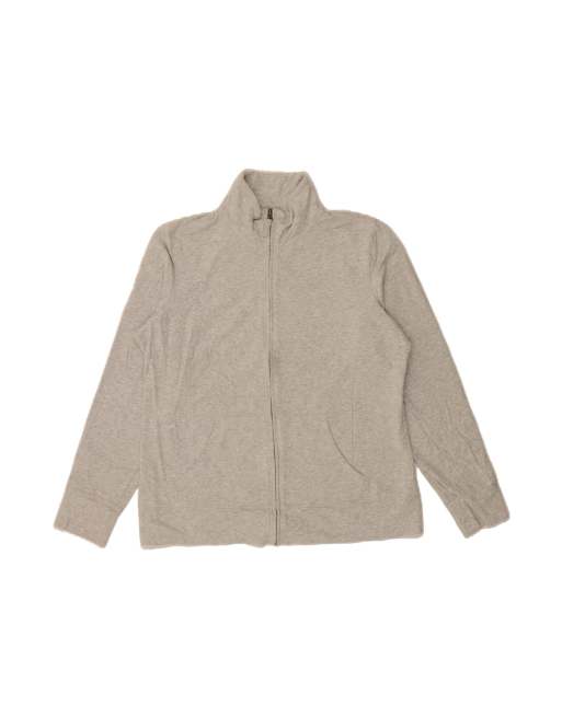Vintage L.l.bean Tracksuit Top Jacket UK 16 Large In Grey
