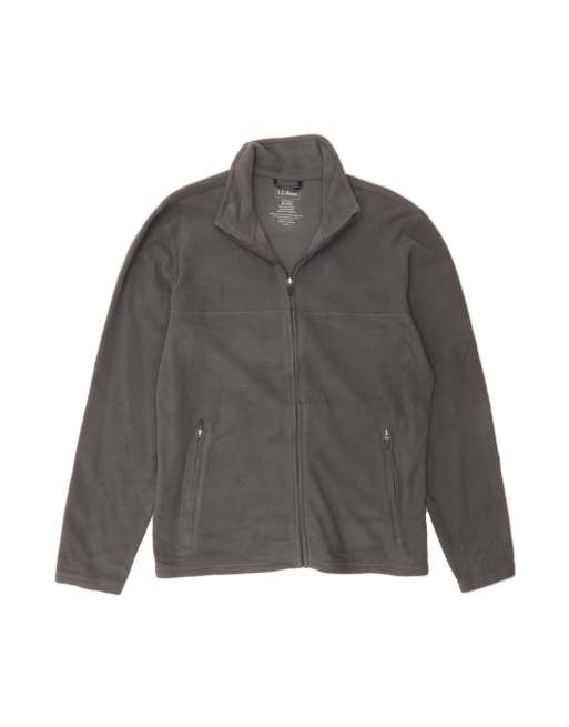 Vintage L.l.bean Traditional Fit Fleece Jacket UK 38 Medium In Grey