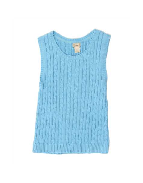 Vintage L.l.bean Vest Tank Top UK 8 Small In Blue - view 1