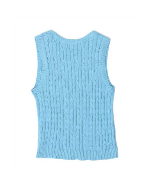 Vintage L.l.bean Vest Tank Top UK 8 Small In Blue, 2 of 4