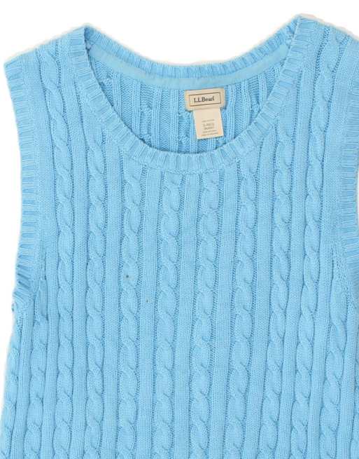 Vintage L.l.bean Vest Tank Top UK 8 Small In Blue, 3 of 4