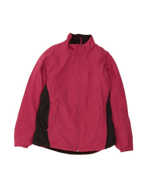 Vintage L.l.bean Windbreaker Jacket UK 18 XL In Pink Colourblock