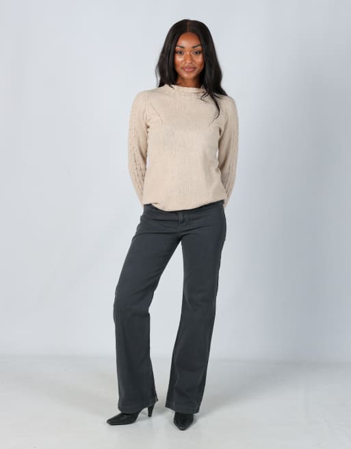 Vintage Lollipop M woven trousers in charcoal grey