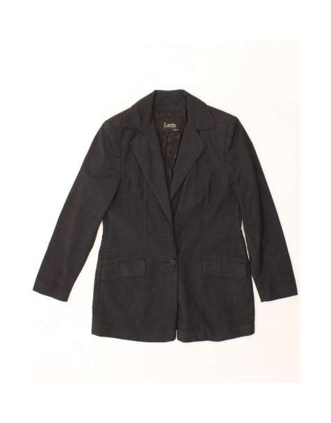 Vintage Longline 1 Button Blazer Jacket EU 38 Medium In Grey - view 1
