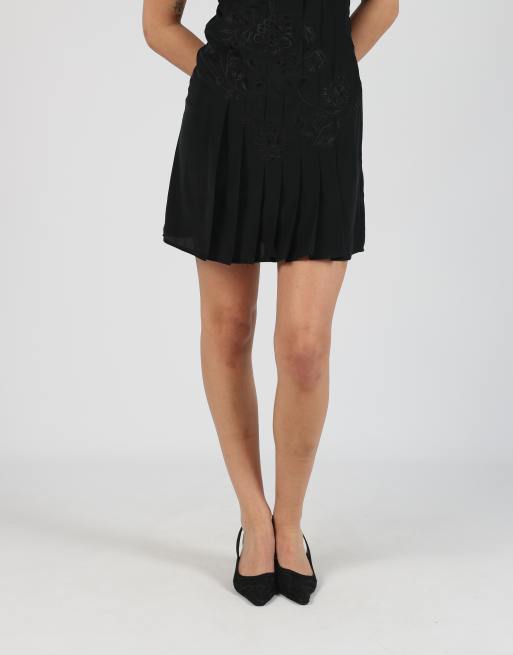 Vintage Loops S woven mini dress in black, 2 of 4