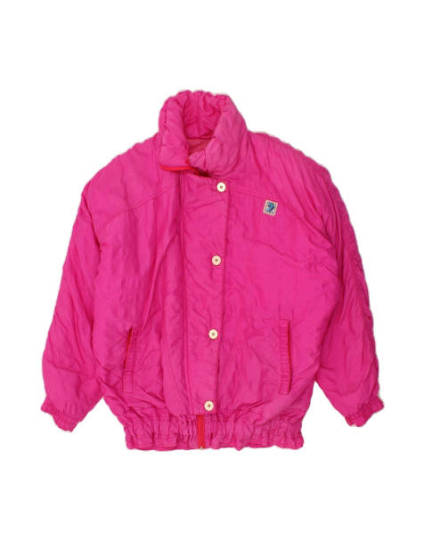 Vintage Loose Fit Padded Jacket UK 18 XL In Pink - view 1
