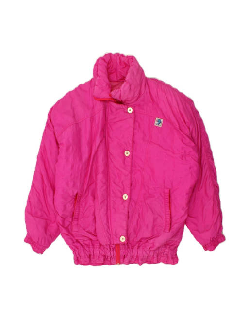 Vintage Loose Fit Padded Jacket UK 18 XL In Pink