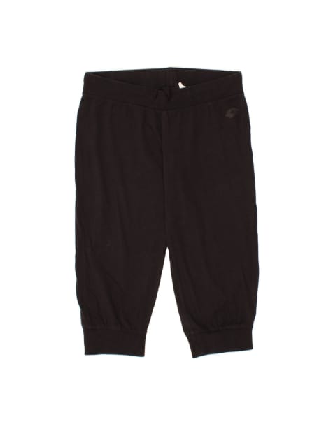 Vintage Lotto Capri Tracksuit Trousers Joggers UK 14 Large In Black - view 1