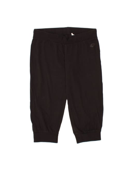 Vintage Lotto Capri Tracksuit Trousers Joggers UK 14 Large In Black