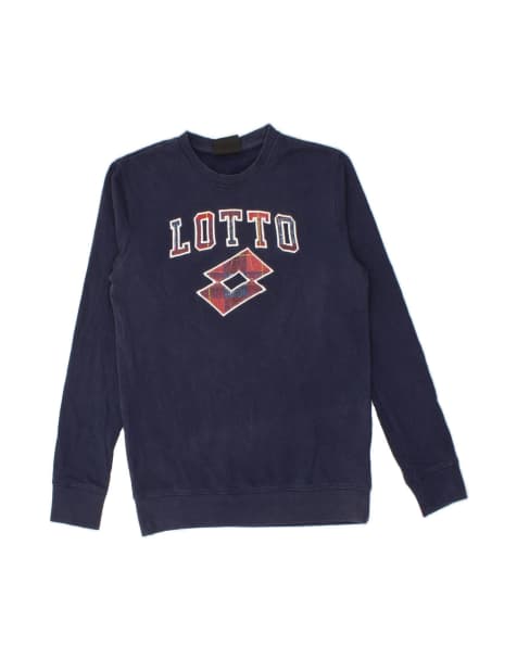 Vintage Lotto Graphic Sweatshirt Jumper Small In Blue - view 1