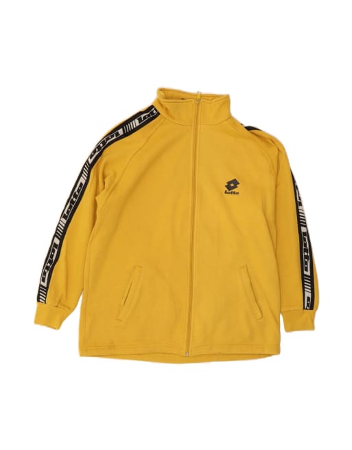 Vintage Lotto Graphic Tracksuit Top Jacket Medium In Yellow