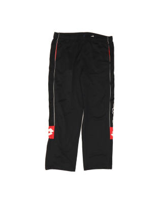 Vintage Lotto Graphic Tracksuit Trousers XL In Black