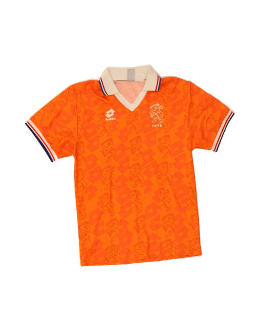 Vintage Lotto Holland Home 1994-1995 Football Shirt Medium In Orange