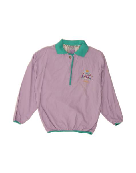 Vintage Lotto Polo Neck Sweatshirt Jumper Small In Purple - view 1
