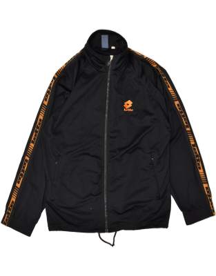 Vintage Lotto Size L Full Tracksuit in Black
