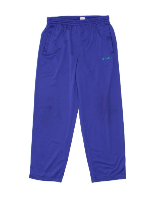 Vintage Lotto Size L Tracksuit Trousers in Blue