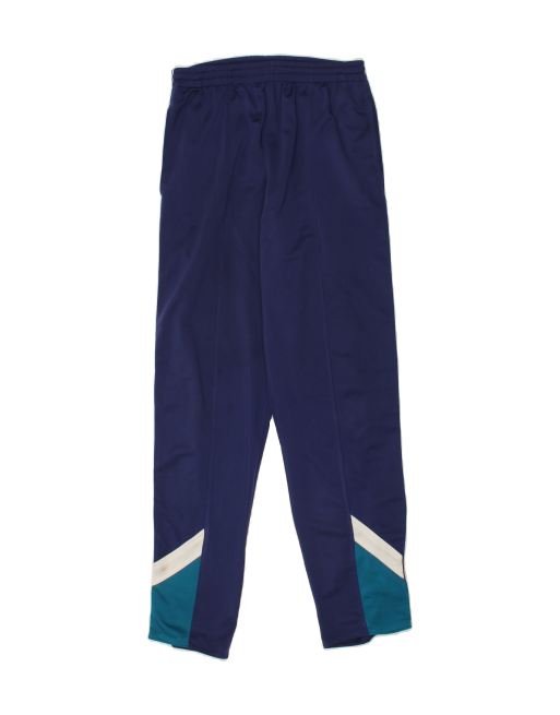Vintage Lotto Size S Colourblock Graphic Tracksuit Trousers in Navy Blue