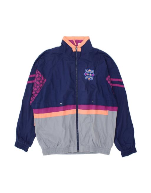 Vintage Lotto Tracksuit Top Jacket 2XL In Blue Colourblock