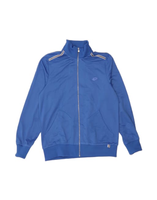 Vintage Lotto Tracksuit Top Jacket Large In Blue