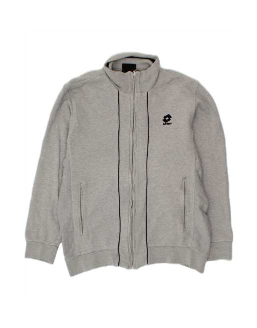 Vintage Lotto Tracksuit Top Jacket XL In Grey