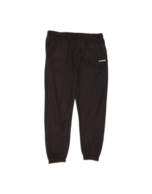 Vintage Lotto Tracksuit Trousers Joggers 2XL In Black