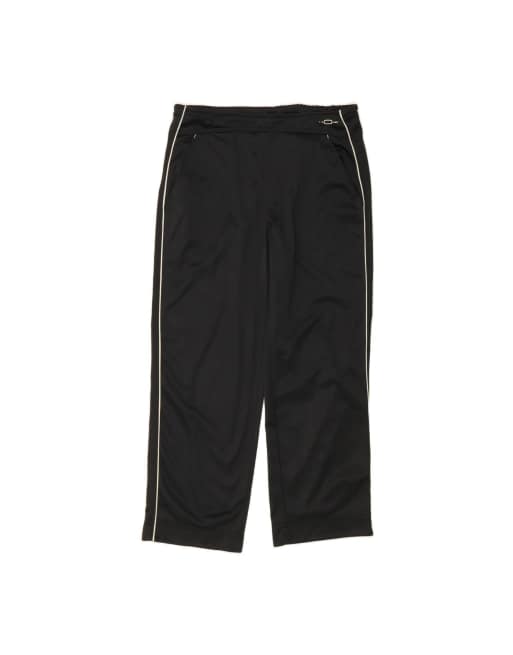 Vintage Lotto Tracksuit Trousers UK 16 Large In Black