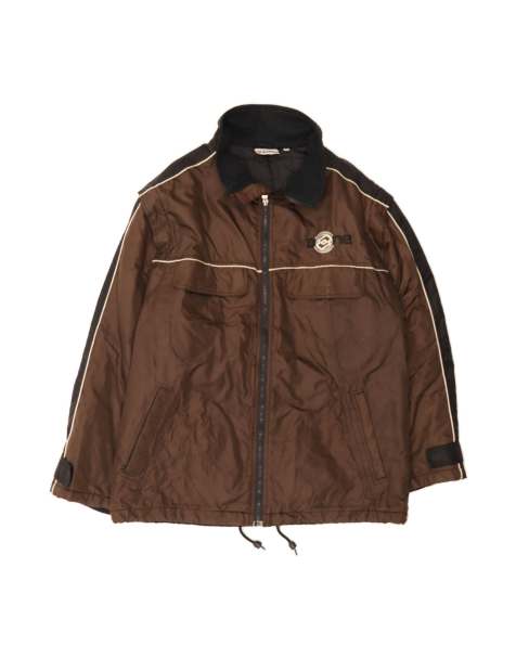 Vintage Lotto Windbreaker Jacket UK 42 XL In Brown Colourblock - view 1